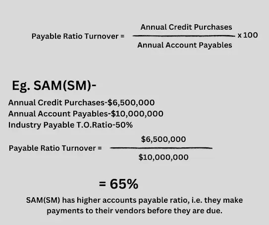 Accounts Payable to Turnover ratio