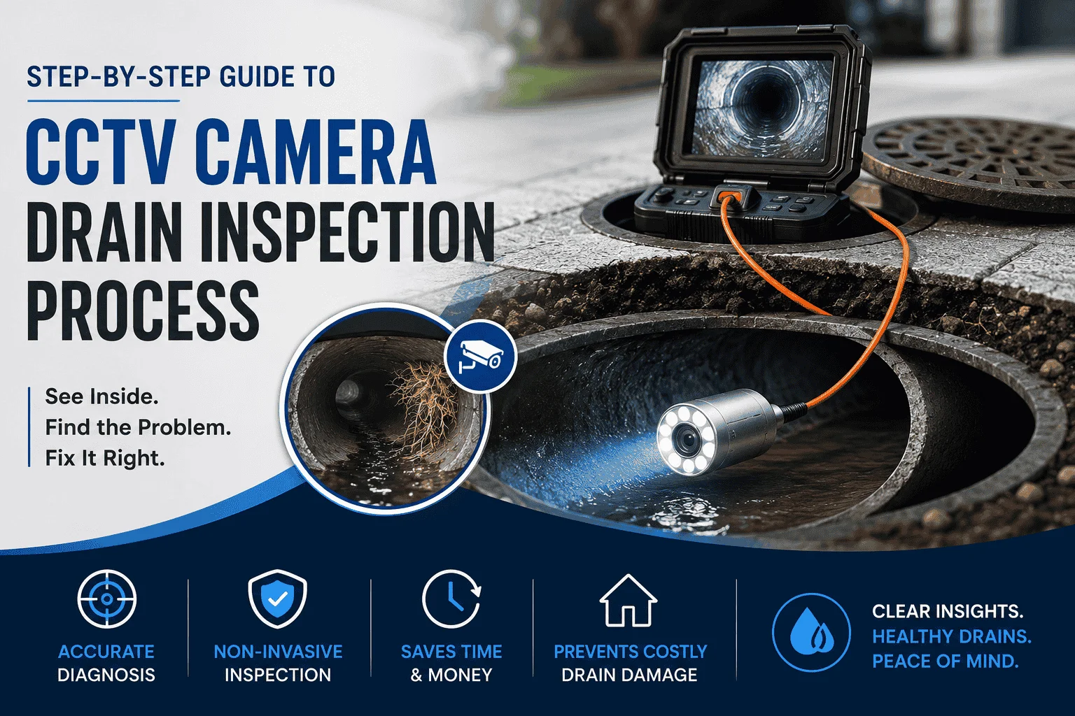 Step-by-Step Guide to the CCTV Camera Drain Inspection Process