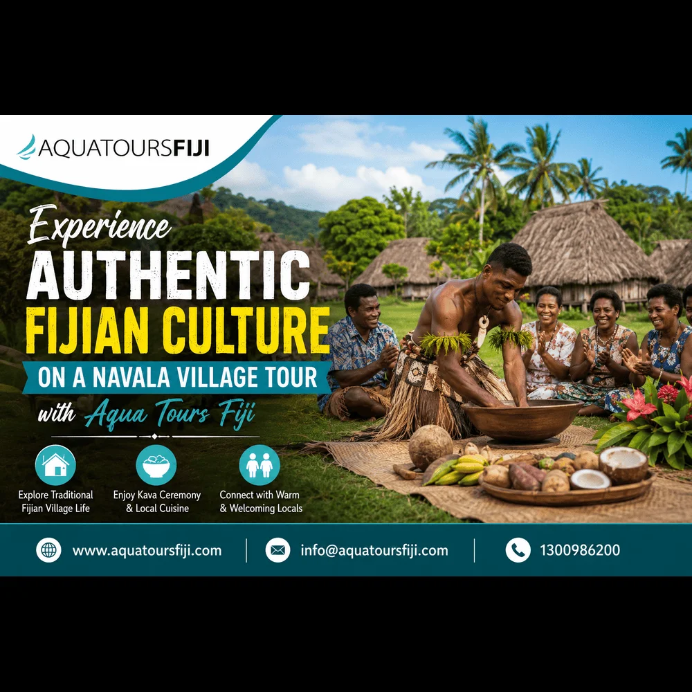 Experience Authentic Fijian Culture on a Navala Village Tour with Aqua Tours Fiji