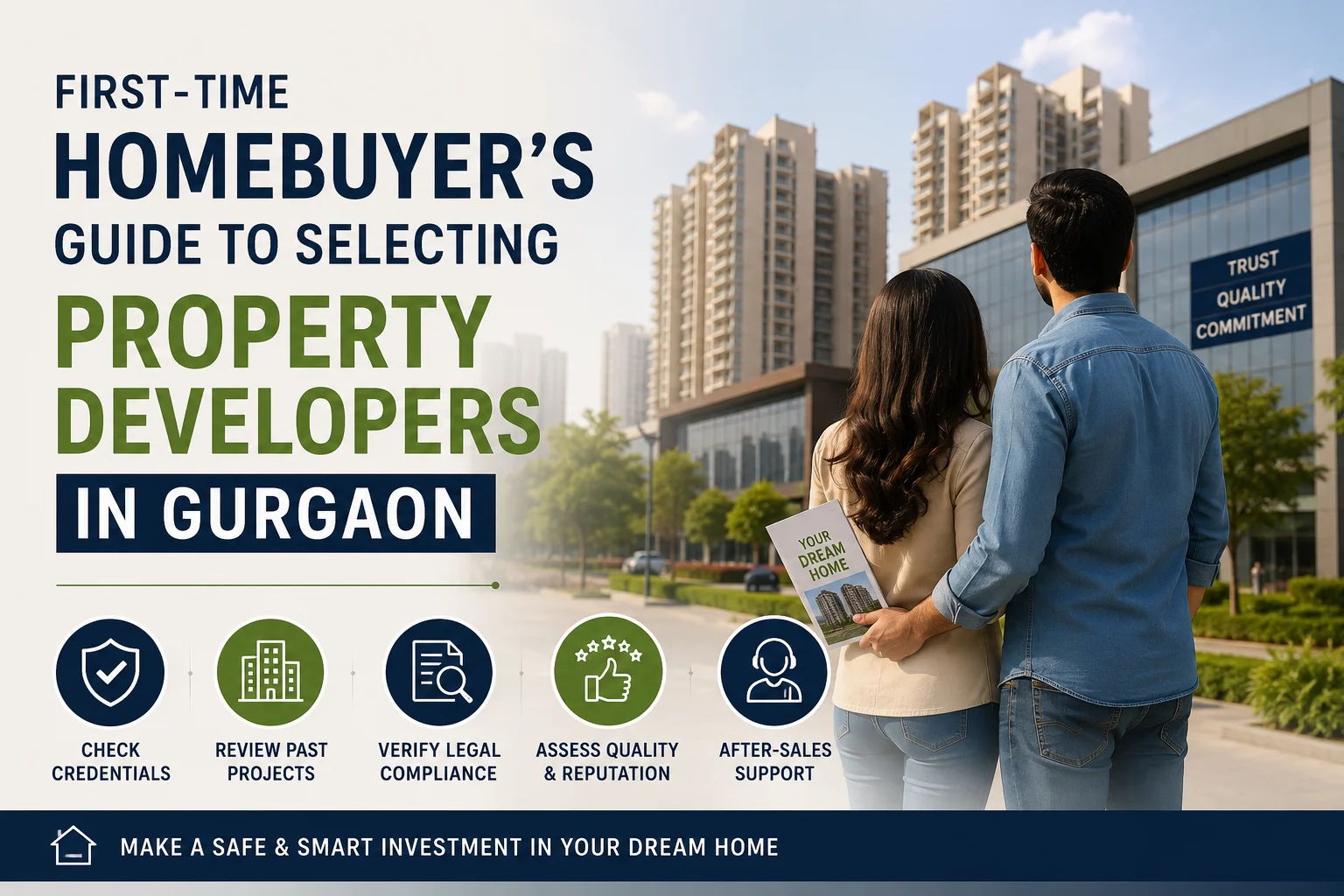 First-Time Homebuyer's Guide to Selecting Property Developers in Gurgaon