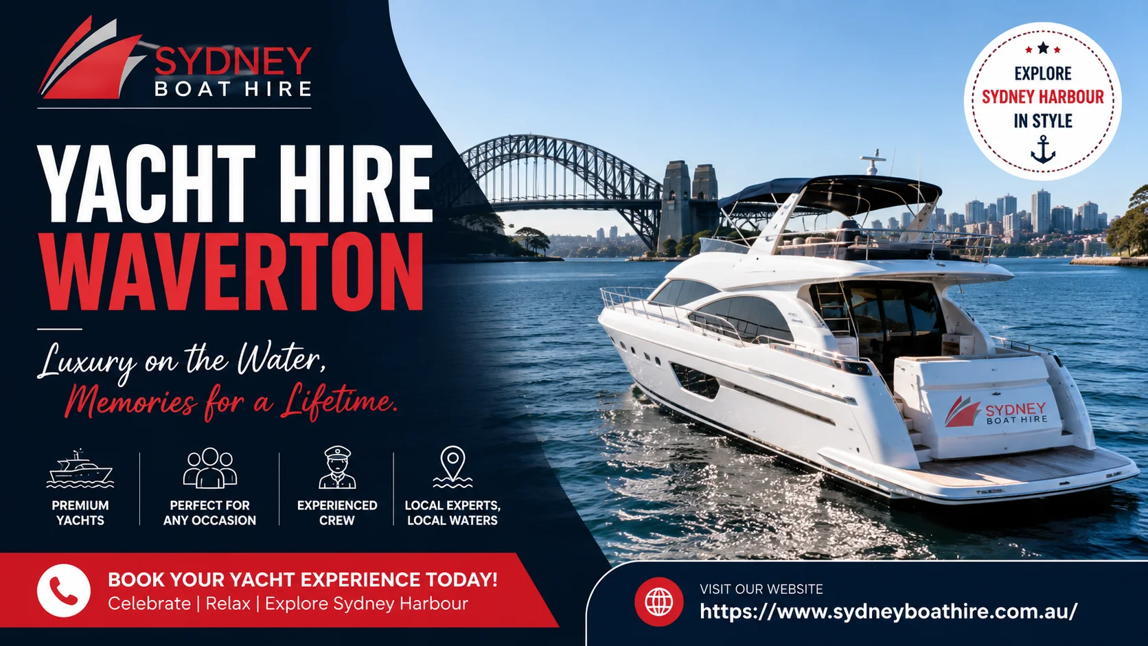 What Makes Yacht Hire Waverton and McMahons Point Perfect for Harbour Cruises?