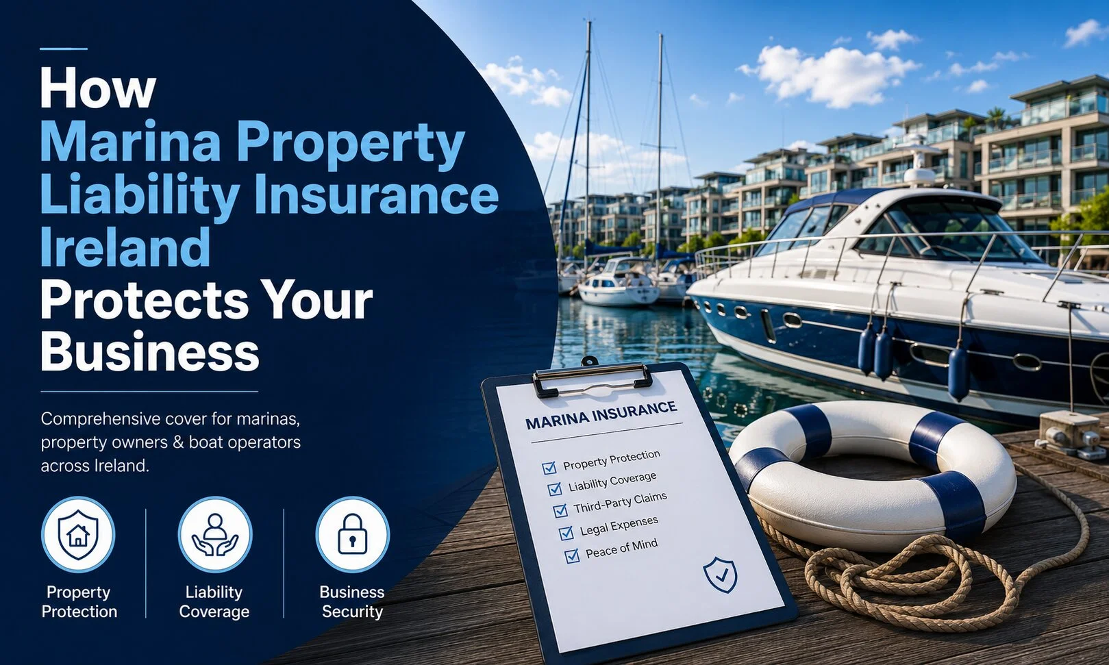 How Marina Property Liability Insurance Ireland Protects Your Business