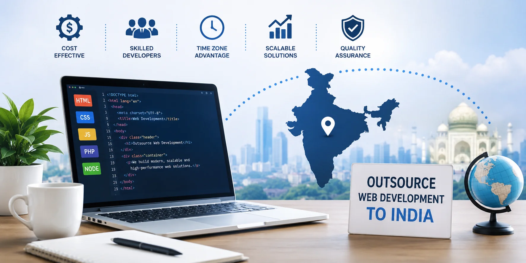 Outsource Web Development to India: Benefits, Process & Best Practices