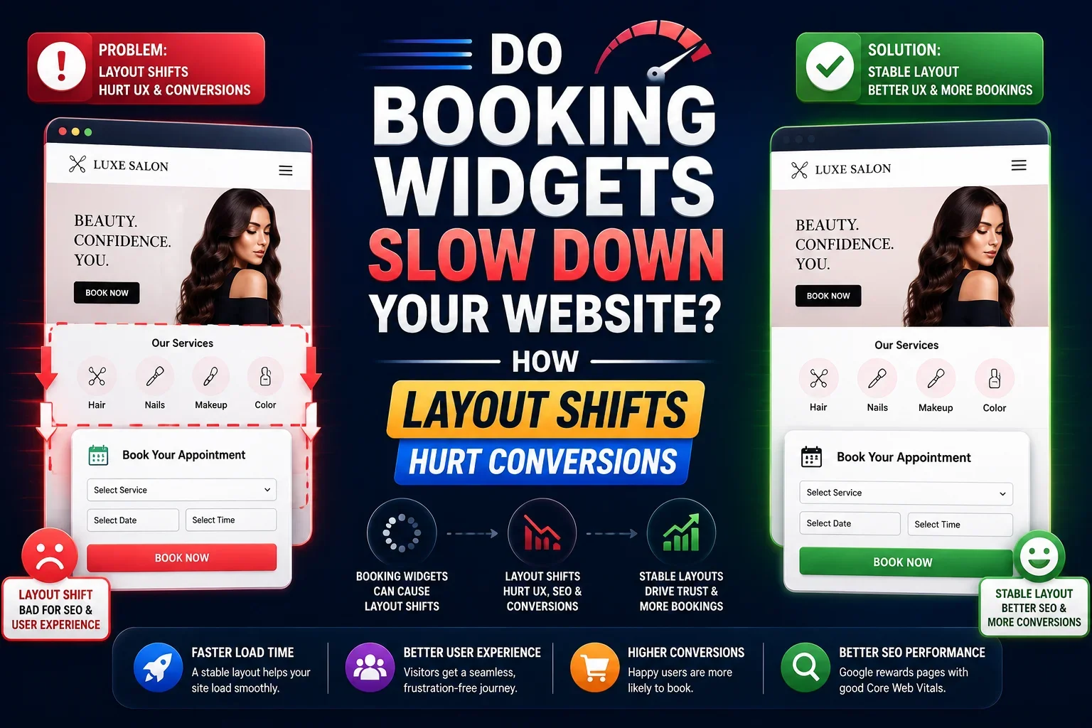 Do Booking Widgets Slow Down Your Website? CLS and Conversion Fixes