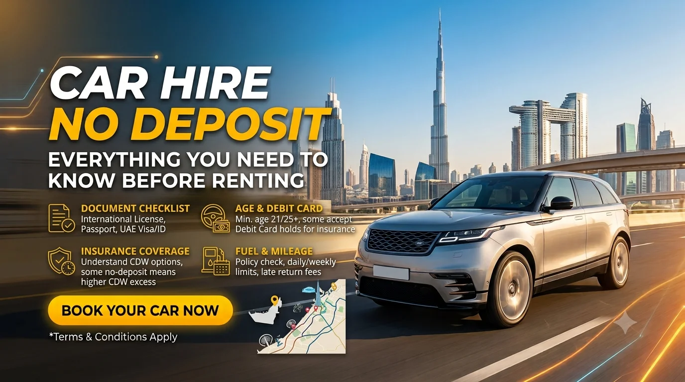 Car Hire No Deposit in Dubai: Save More with Flexible Car Rental Options