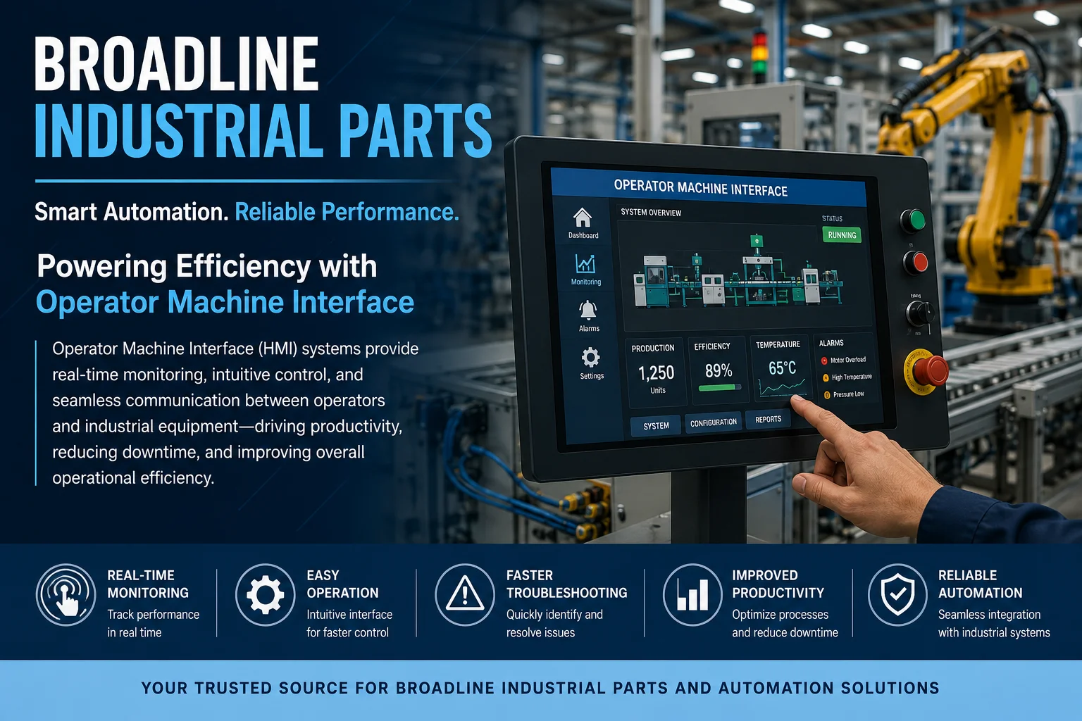 Broadline Industrial Parts: How Operator Machine Interface Improves Industrial Automation