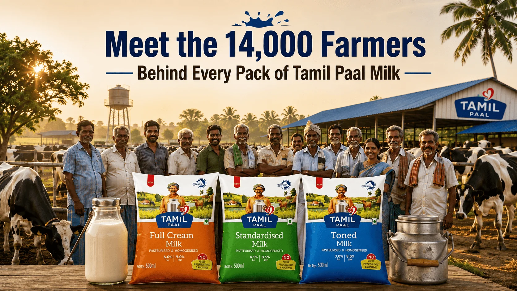 Meet the 14,000 Farmers Behind Every Pack of Tamil Paal Milk