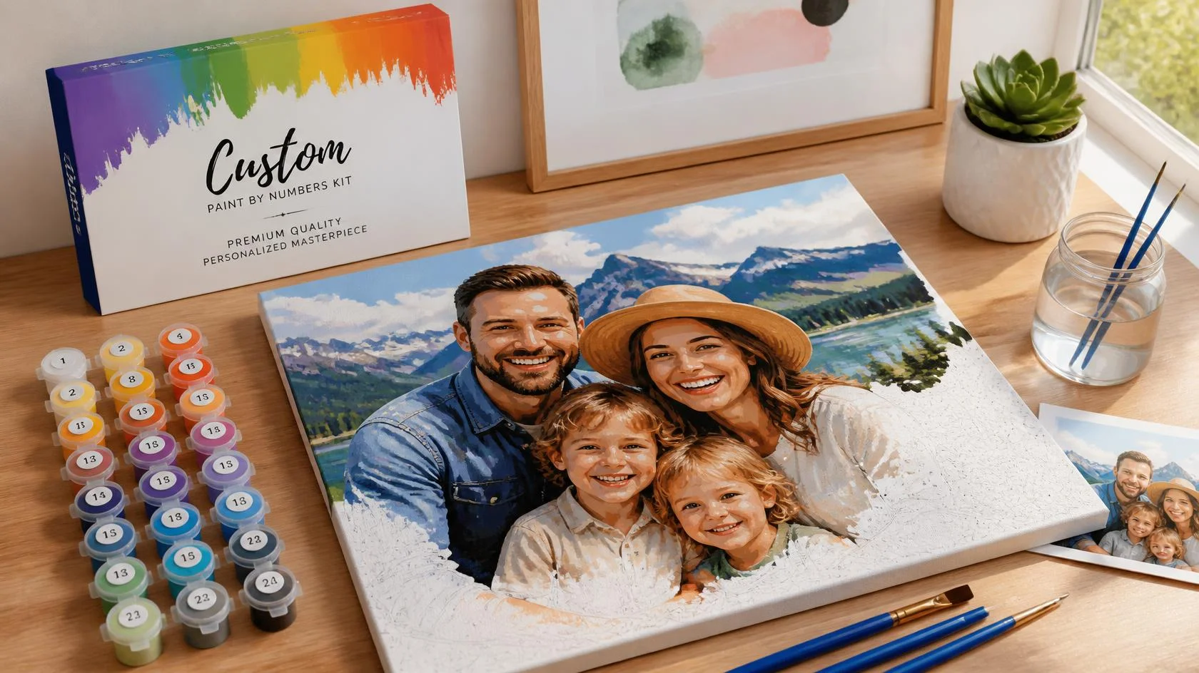 Personalized Paint by Number Kit: Turn Your Favorite Memories into Beautiful Artwork