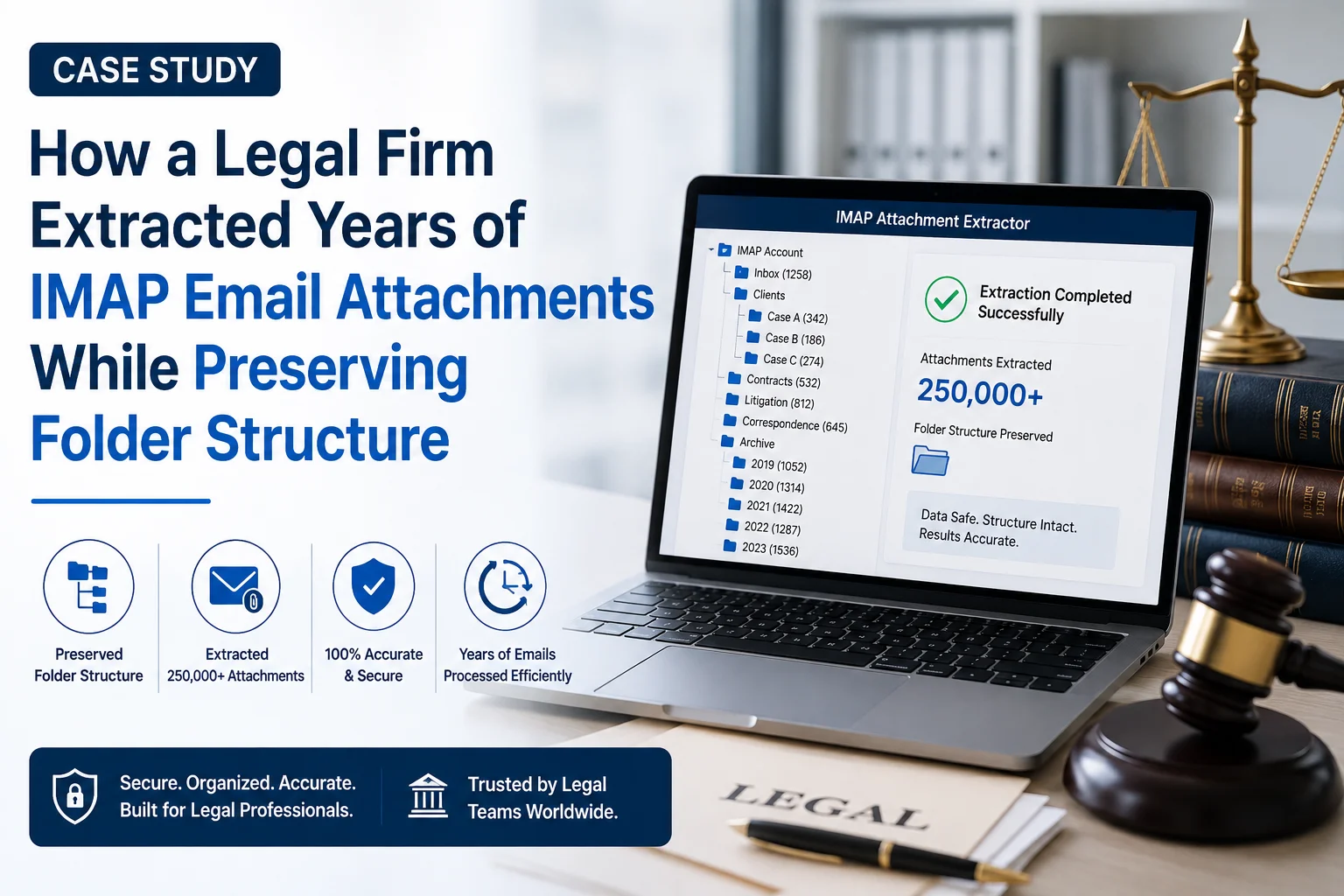 Case Study: How a Legal Firm Extracted Years of IMAP Email Attachments While Preserving Folder Structure