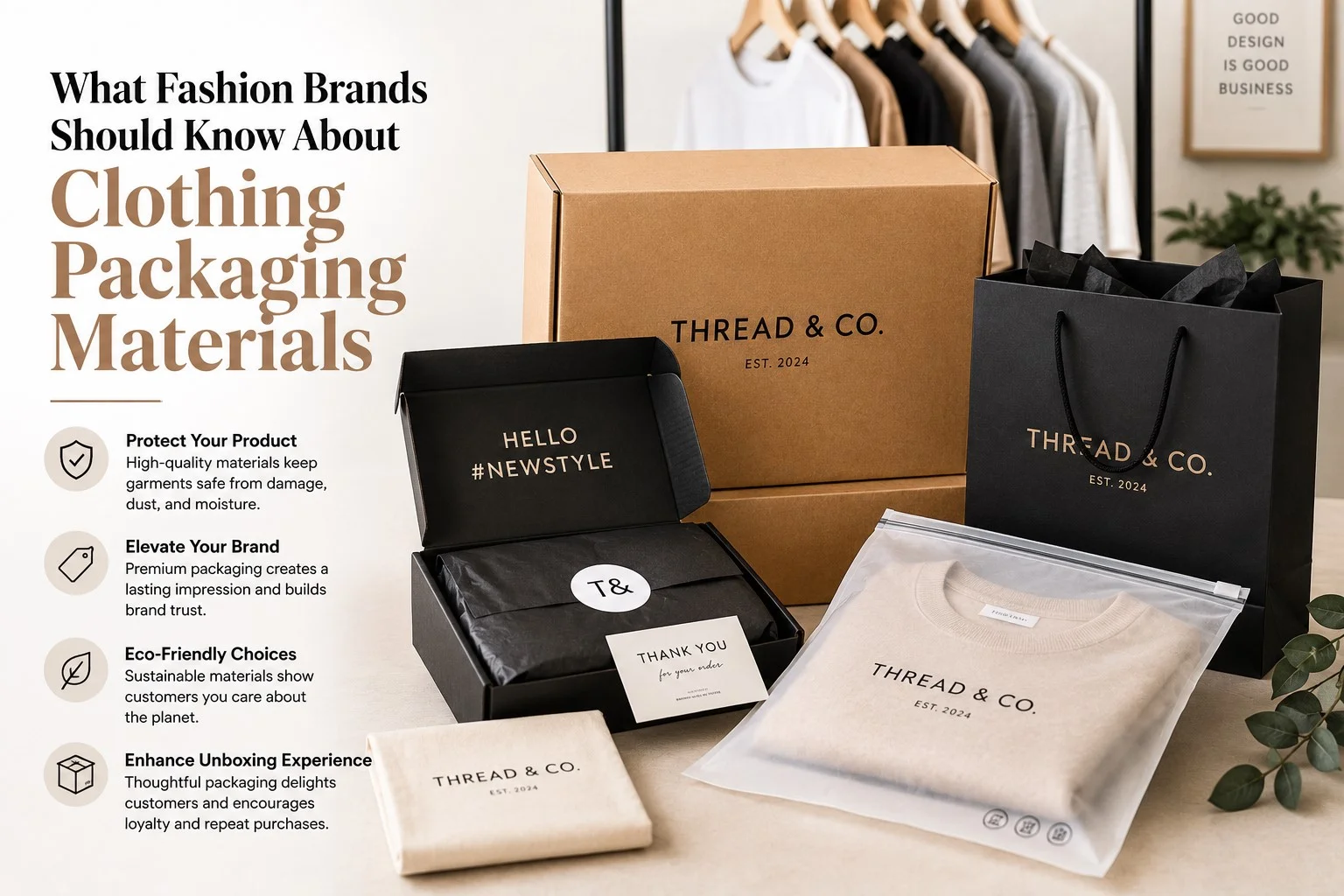 What Fashion Brands Should Know About Clothing Packaging Materials