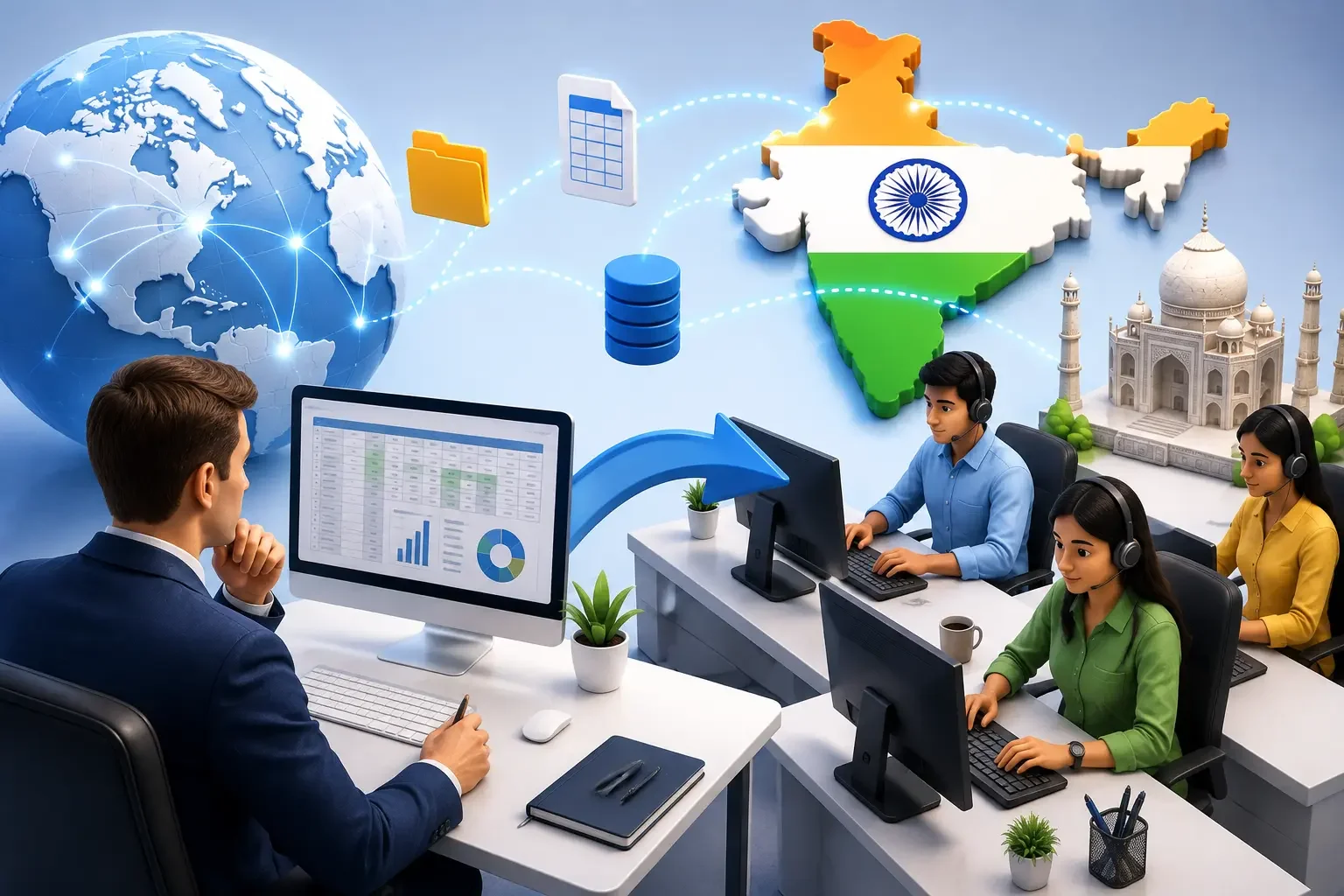 Why Businesses Prefer to Outsource Data Entry Work to India