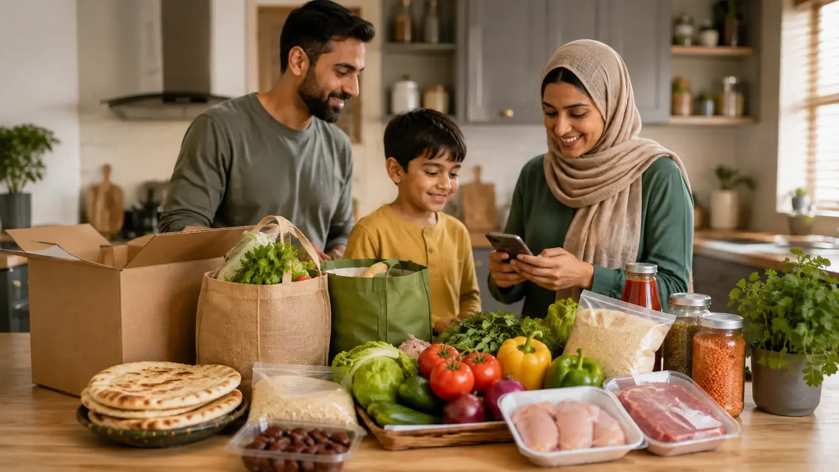 Halal Grocery Delivery UK: How Busy Families Can Save Time on Weekly Grocery Shopping