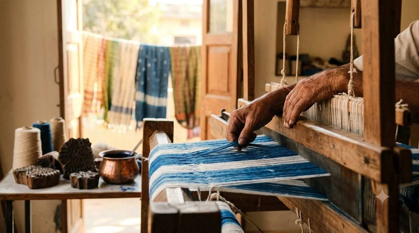 Behind the Loom
