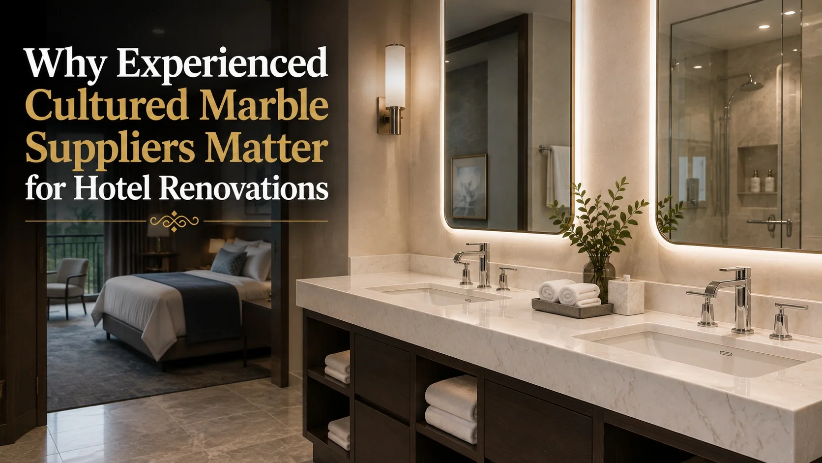 Why Experienced Cultured Marble Suppliers Matter for Hotel Renovations