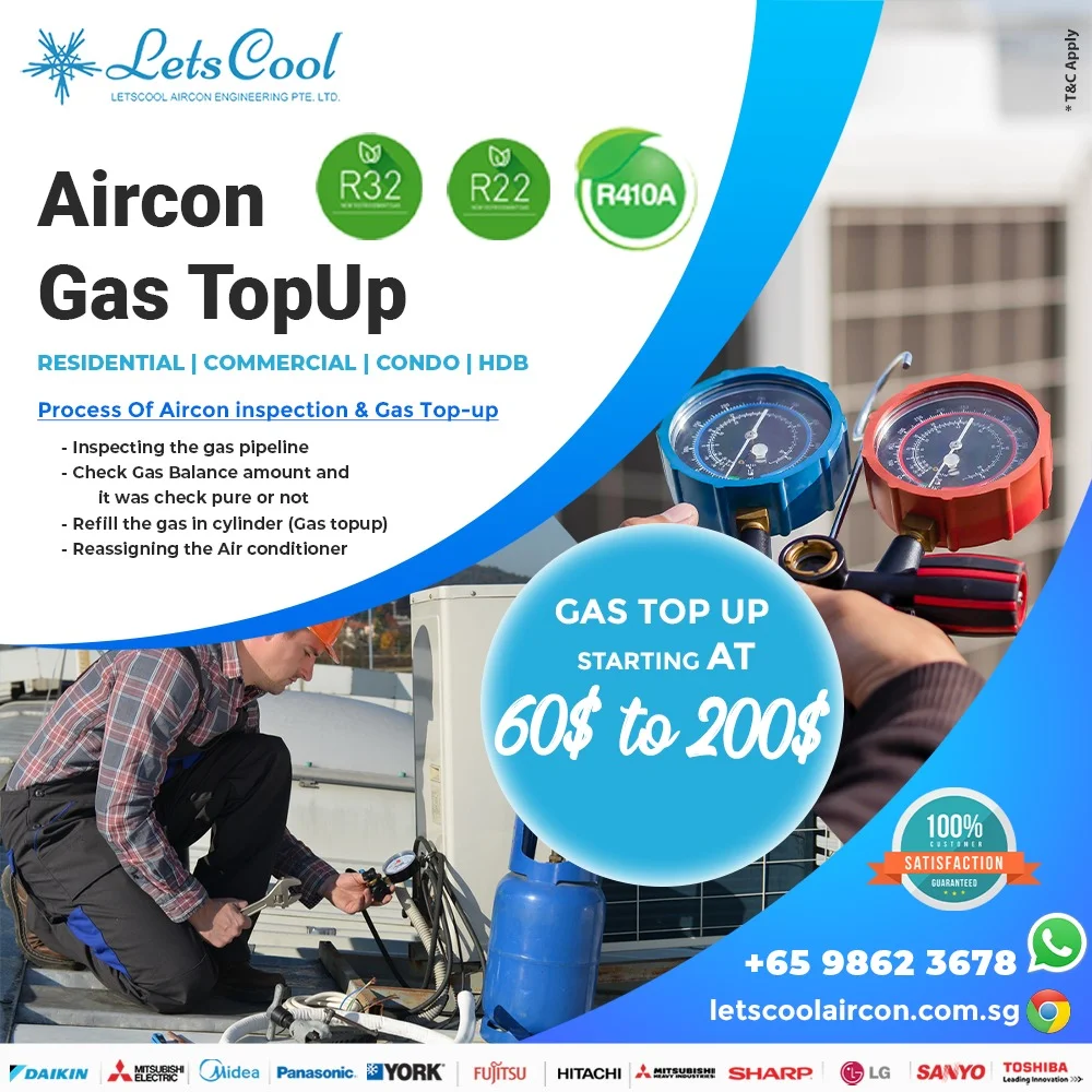 How often does an aircon need an aircon gas top-up?