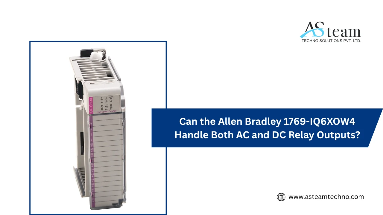 Can the Allen Bradley 1769-IQ6XOW4 Handle Both AC and DC Relay Outputs?