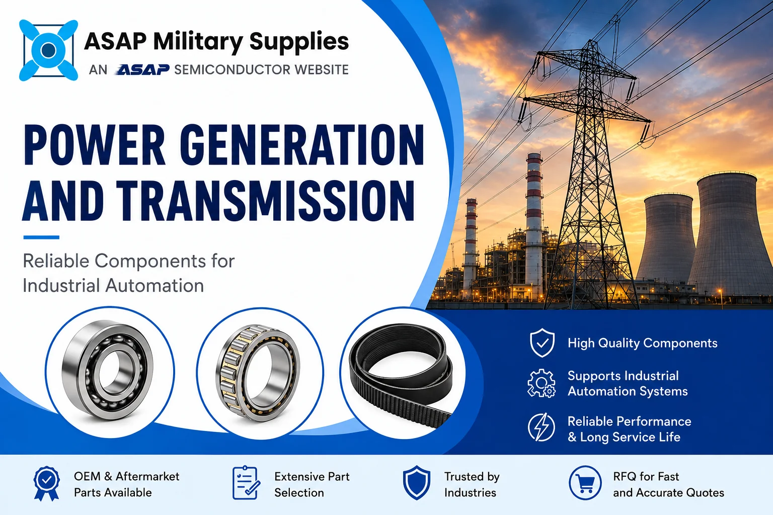 Power Generation and Transmission Components: Supporting Reliable Industrial Automation