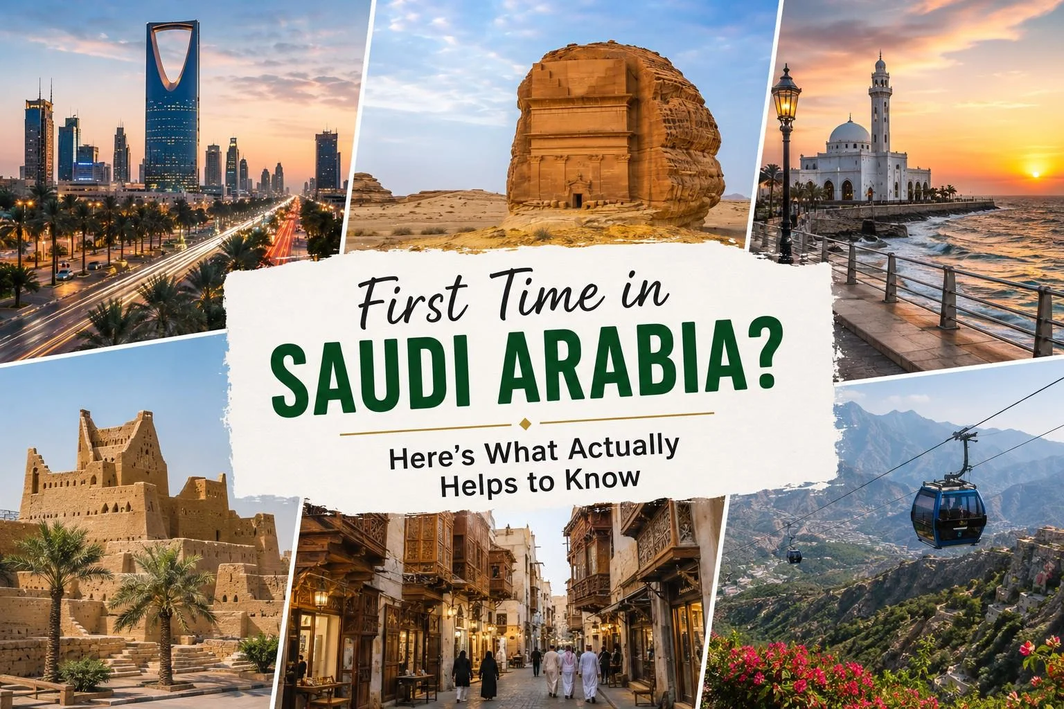 First Time in Saudi Arabia? Here's What Actually Helps to Know