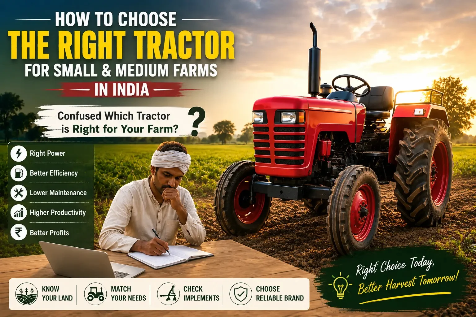 How to Choose the Right Tractor for Small and Medium Farms in India