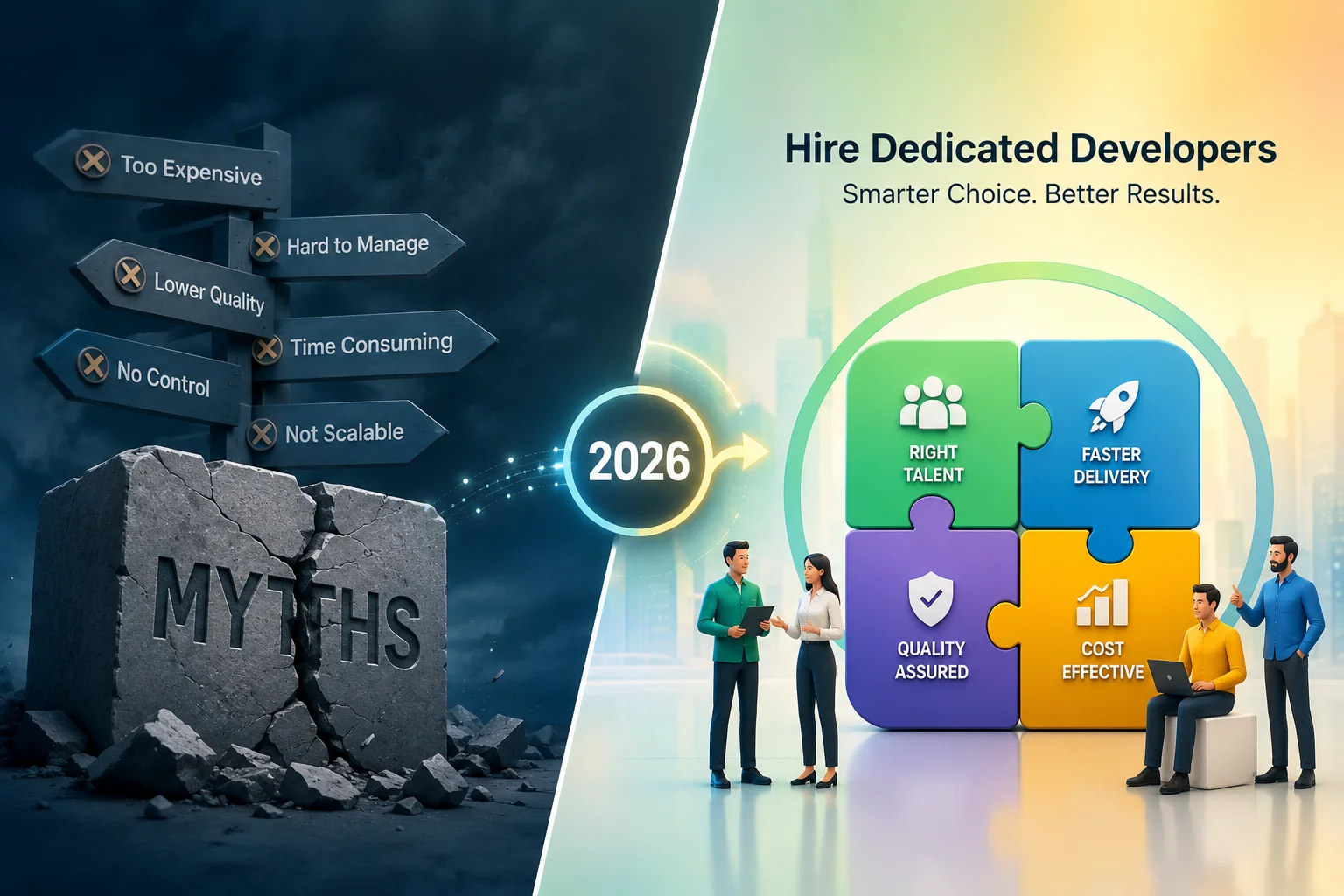 Hire Dedicated Developers in 2026: 6 Myths Costing You Time, Money, and the Right Talent