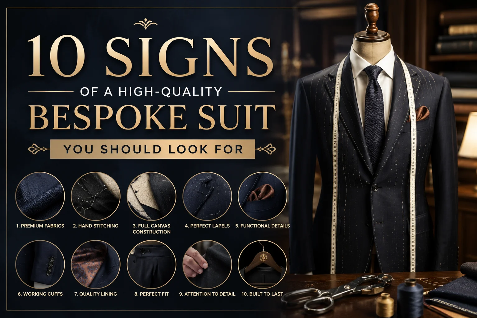 10 Signs of a High-Quality Bespoke Suit You Should Look For