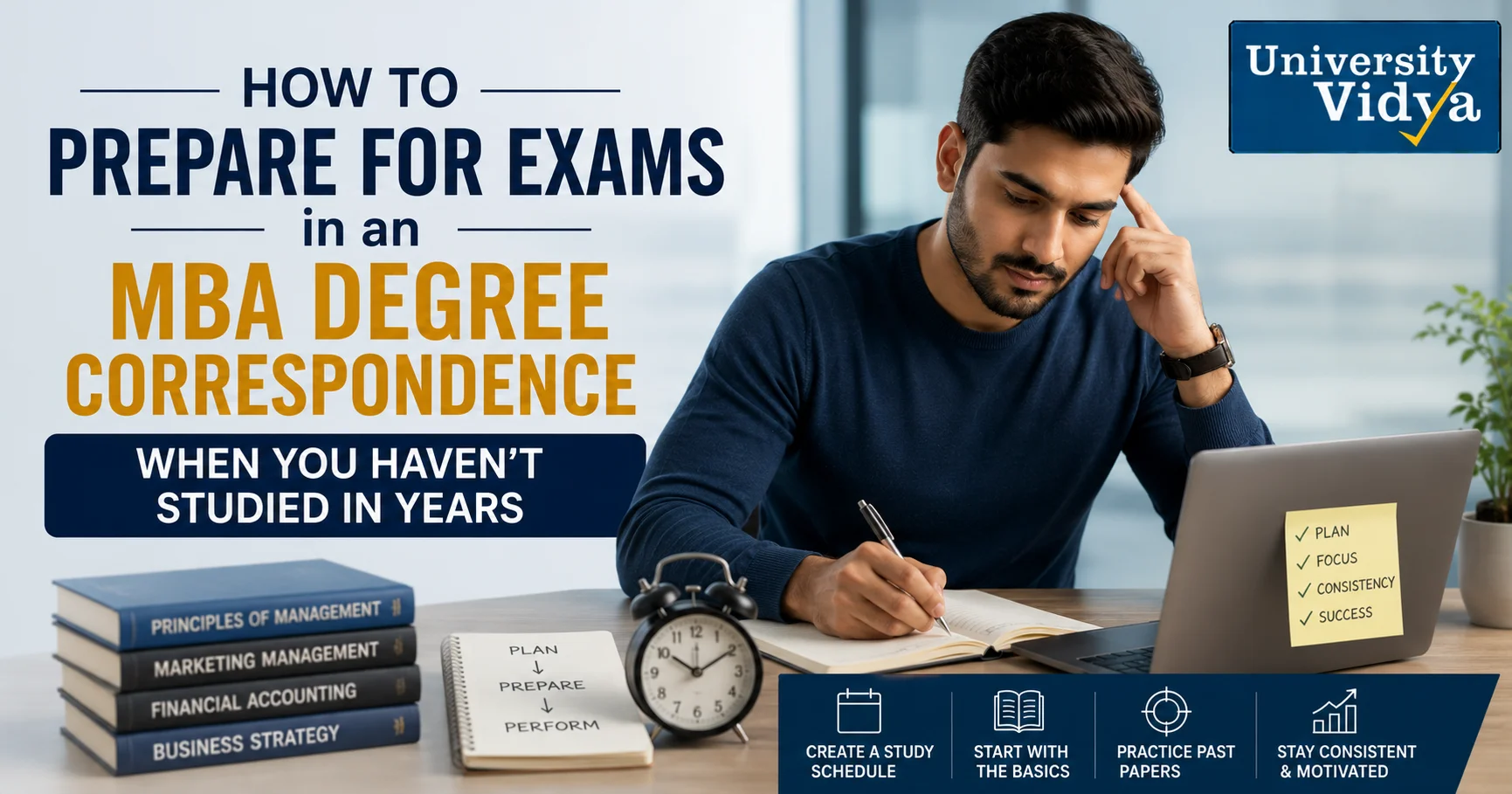 How to Prepare for Exams in an MBA Degree Correspondence When You Haven't Studied in Years