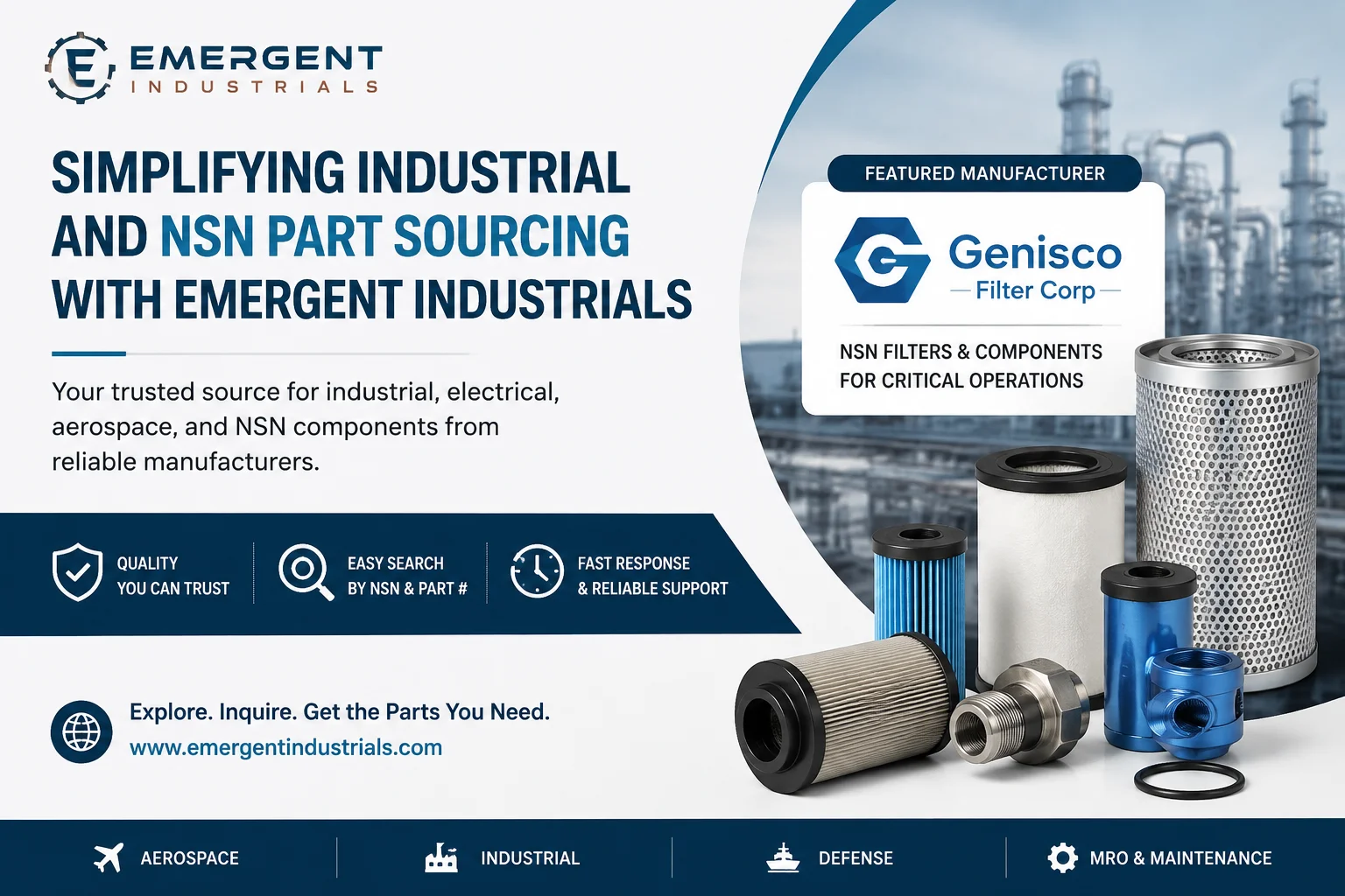 Simplifying Industrial and NSN Part Sourcing with Emergent Industrials