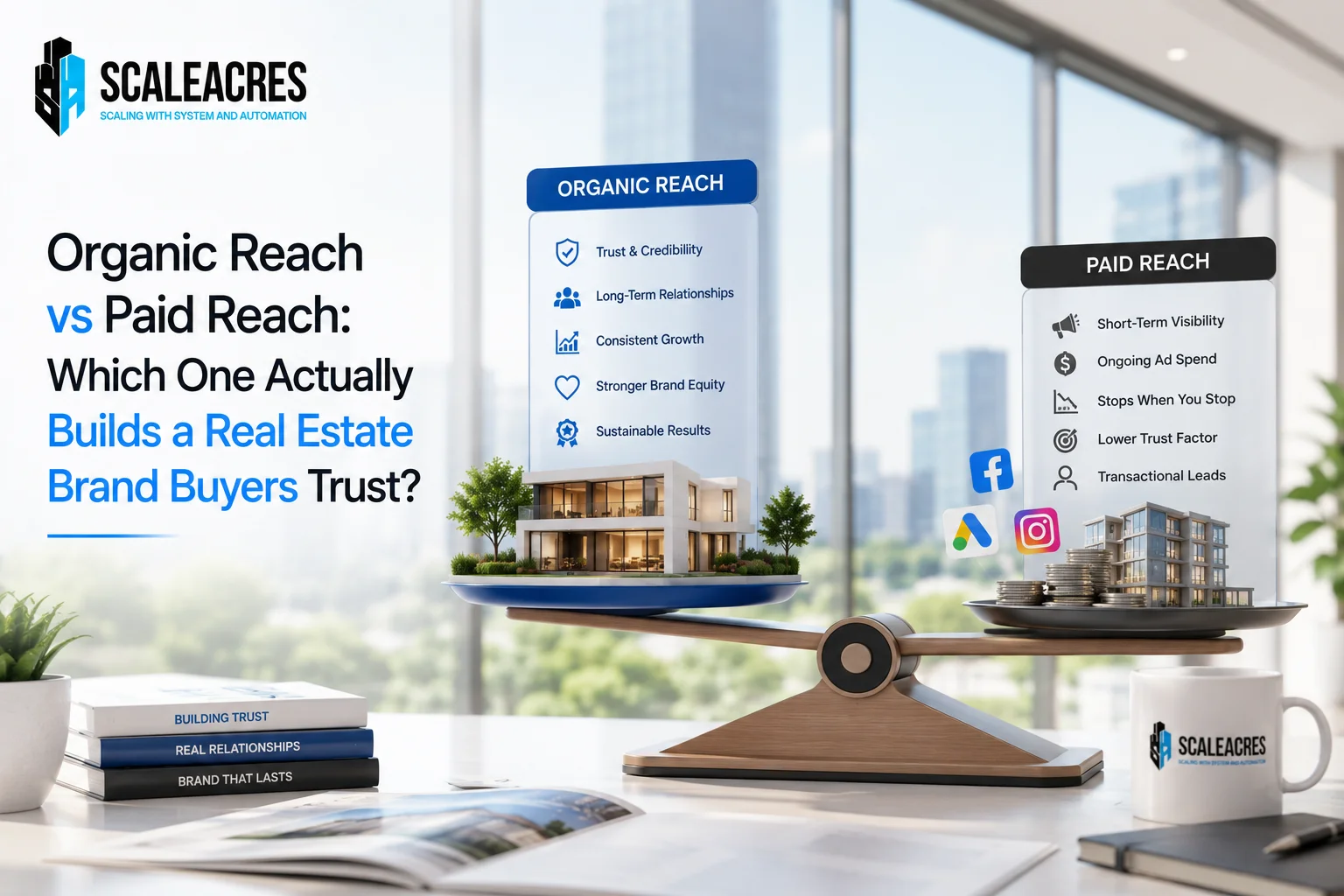 Organic Reach vs Paid Reach: Which One Actually Builds a Real Estate Brand Buyers Trust?