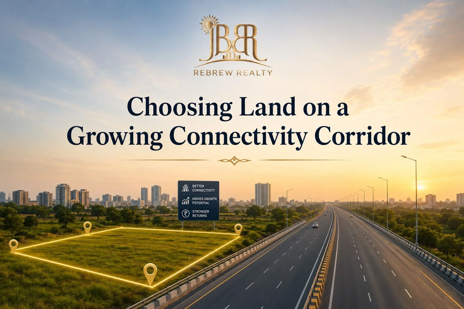 Choosing Land on a Growing Connectivity Corridor