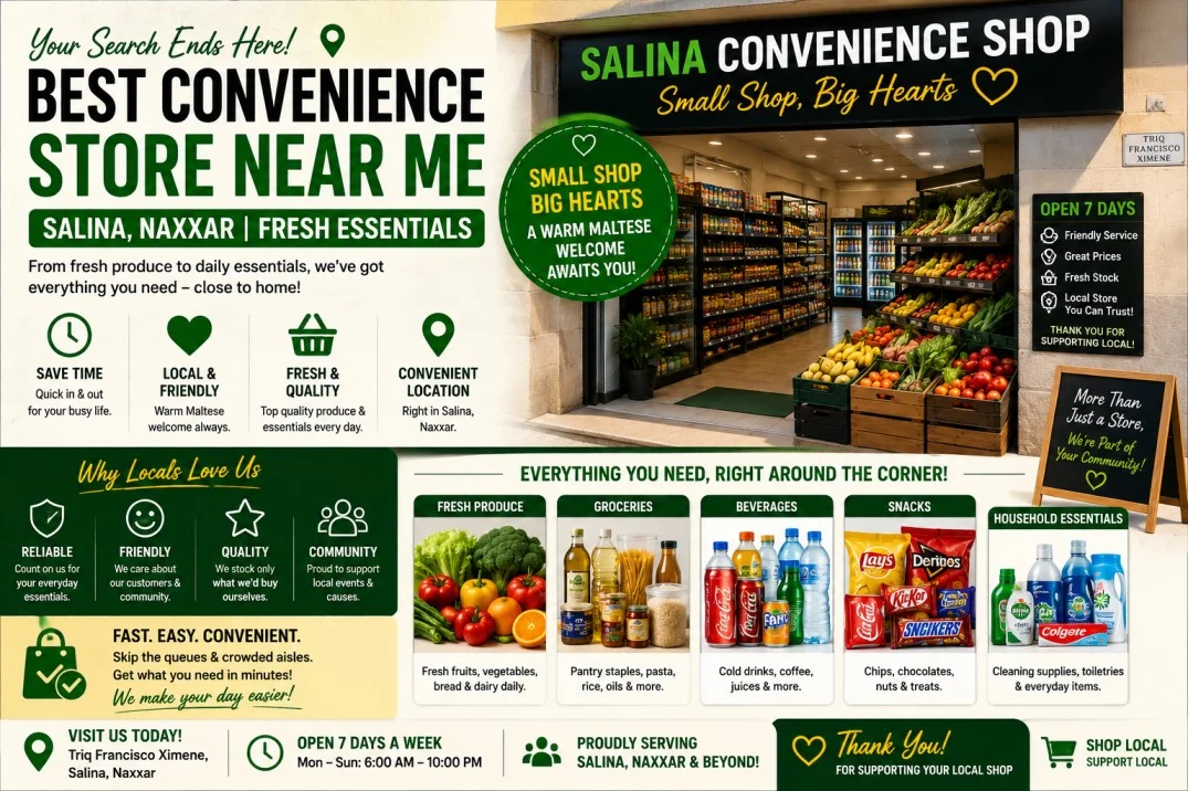 Find a Convenience Store Near Me | Fresh Produce in Naxxar