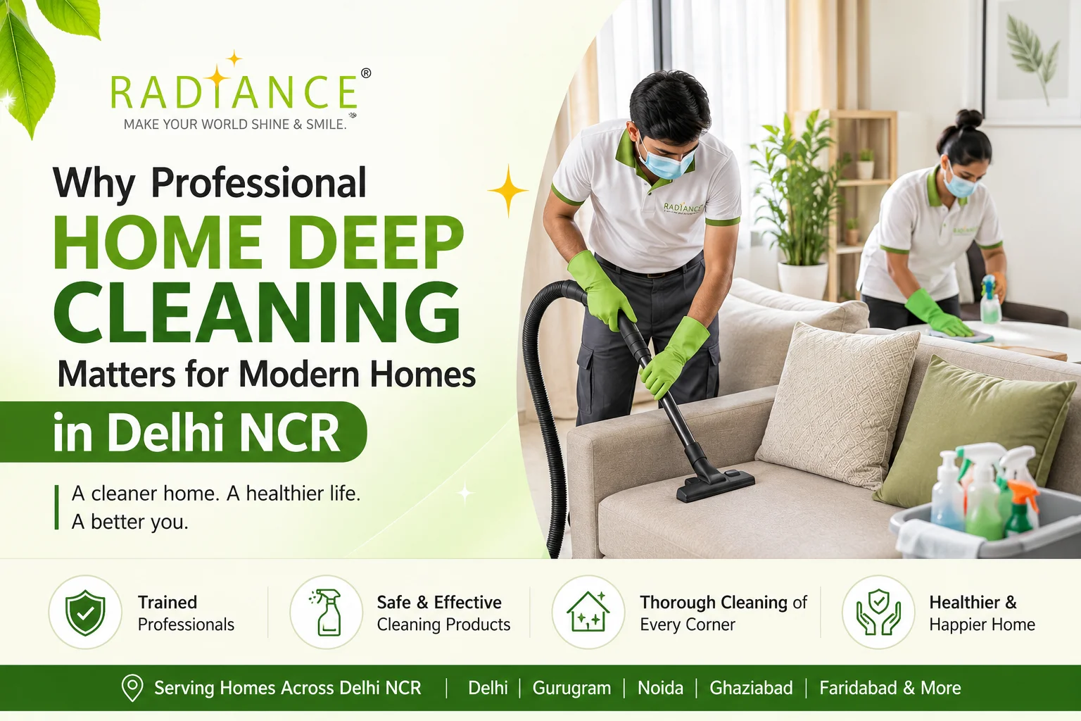 Why Professional Home Deep Cleaning Matters for Modern Homes in Delhi NCR