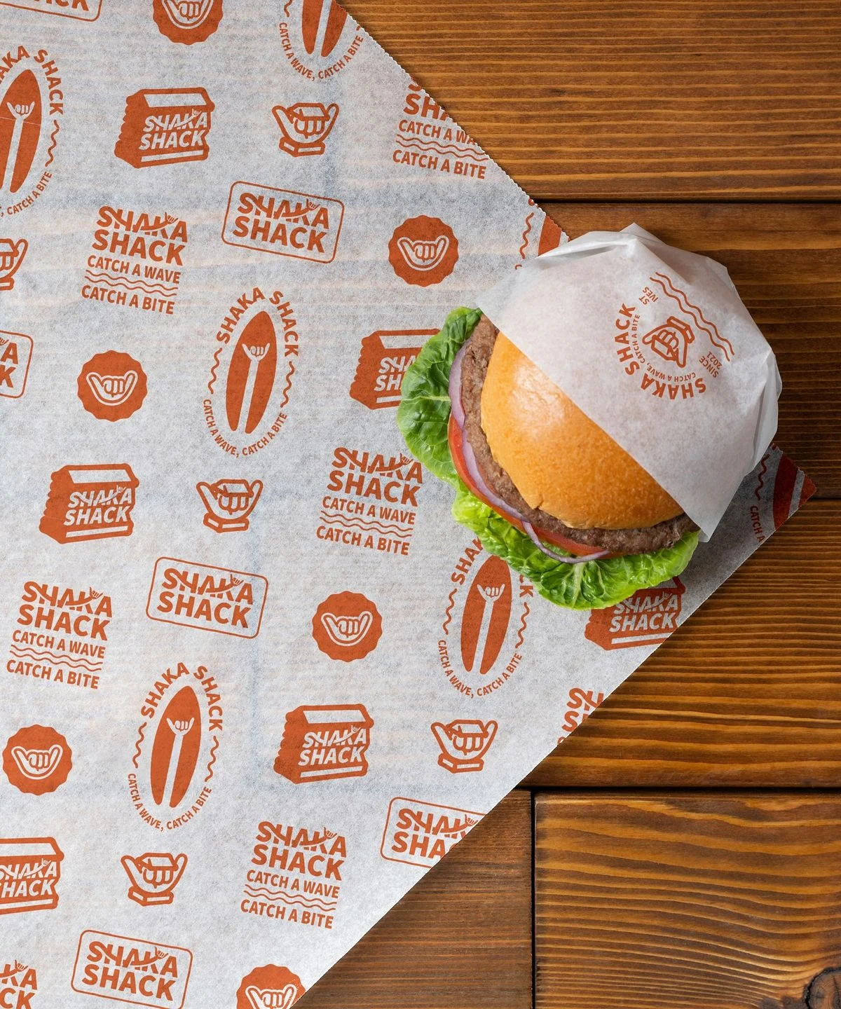 Premium Food Wrapping Paper Sheets for Burger Shops