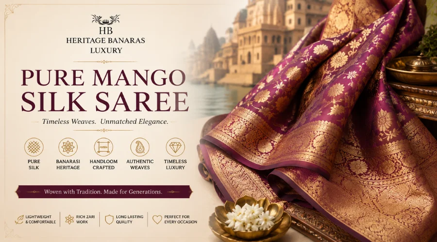 Banarasi Mango Silk Saree – Traditional & Luxury Designs
