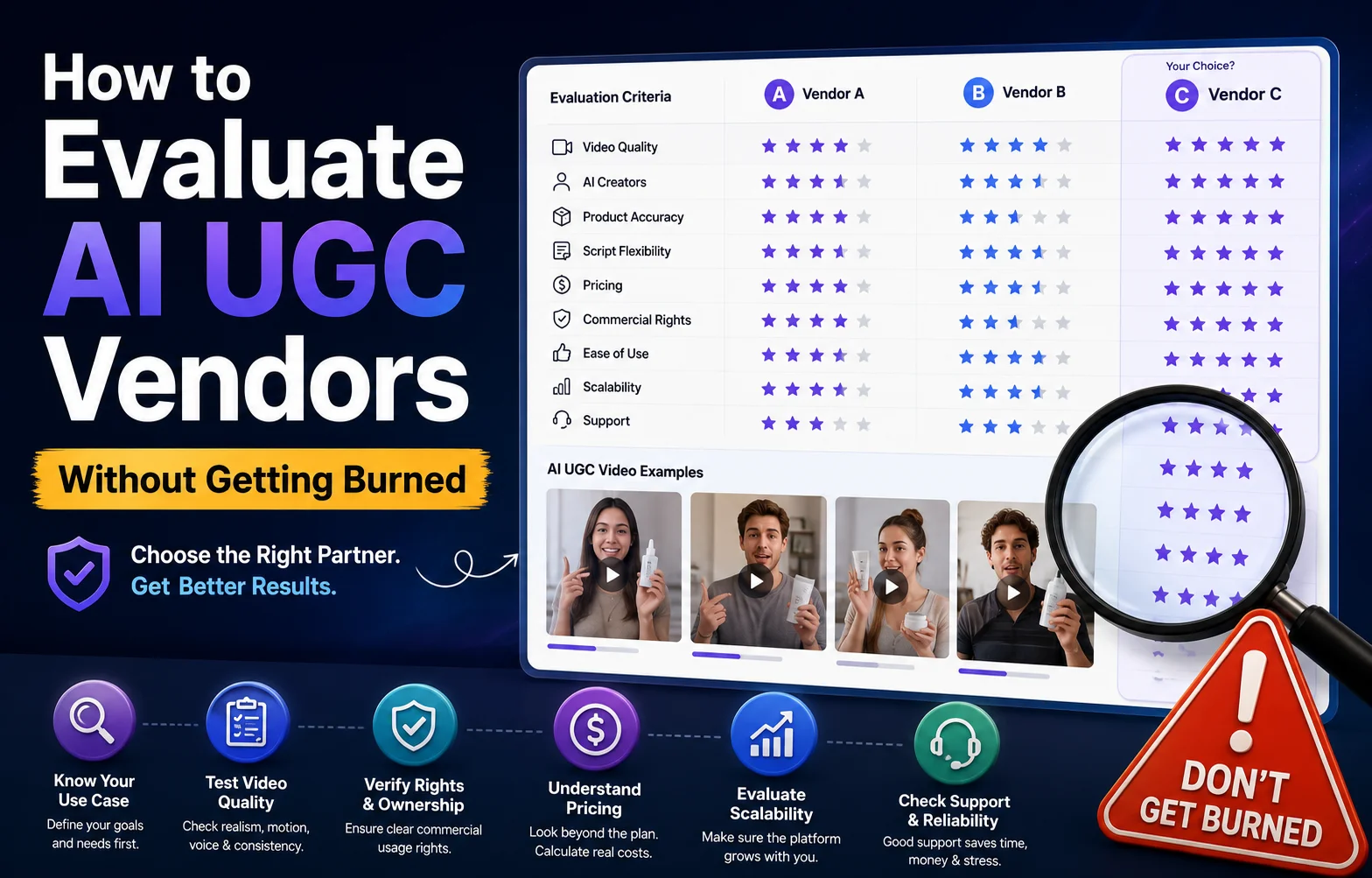 How to Evaluate AI UGC Vendors Without Getting Burned