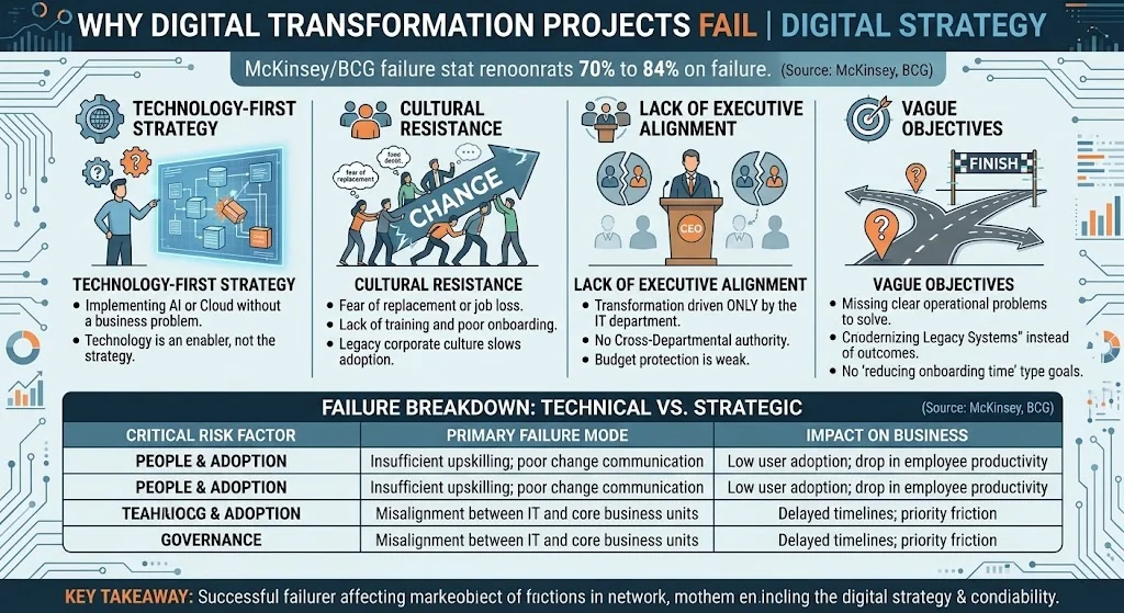 Why Digital Transformation Projects Fail | Digital Strategy