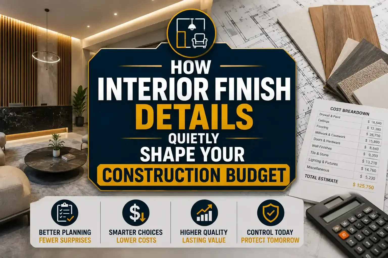 How Interior Finish Details Quietly Shape Your Construction Budget