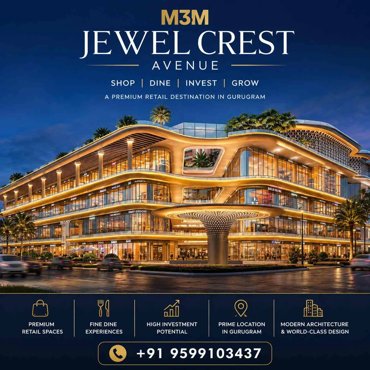 M3M Jewel Crest Avenue: What Makes a Commercial Project Brand-Friendly?