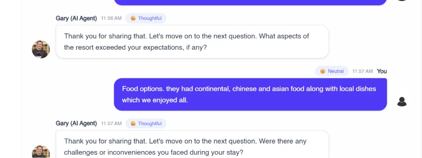 Figure 3: Terapage’s AI-Moderated Telephone Interview CATI combines structured research with adaptive AI-powered conversations.