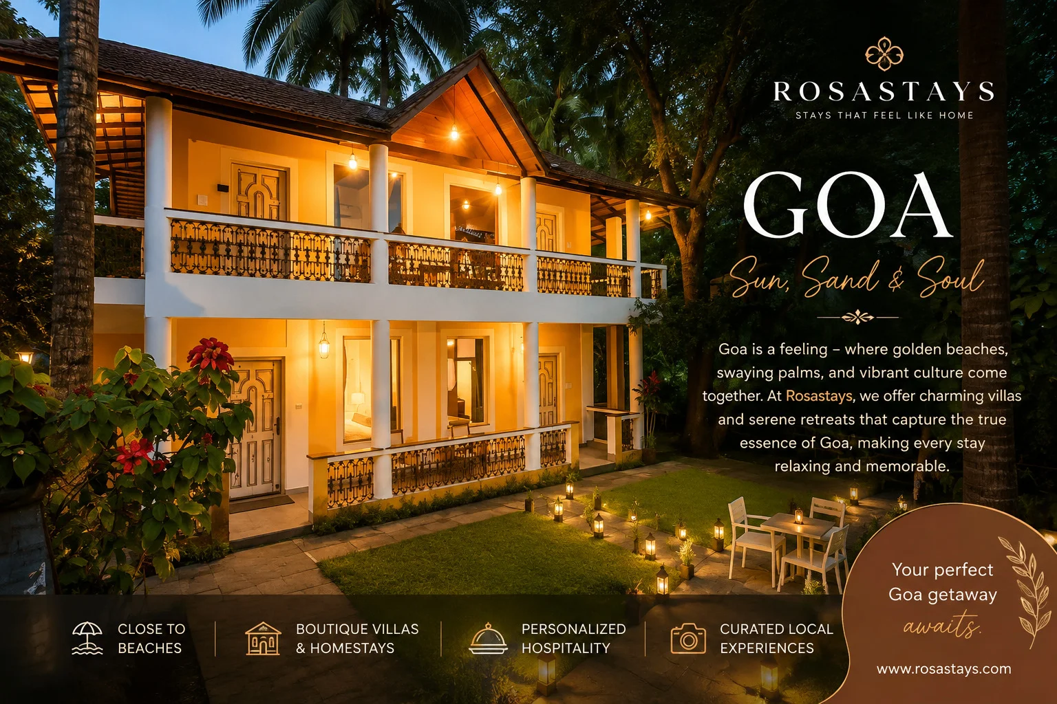 A Private Coastal Escape for a Relaxed Holiday - Rosastays