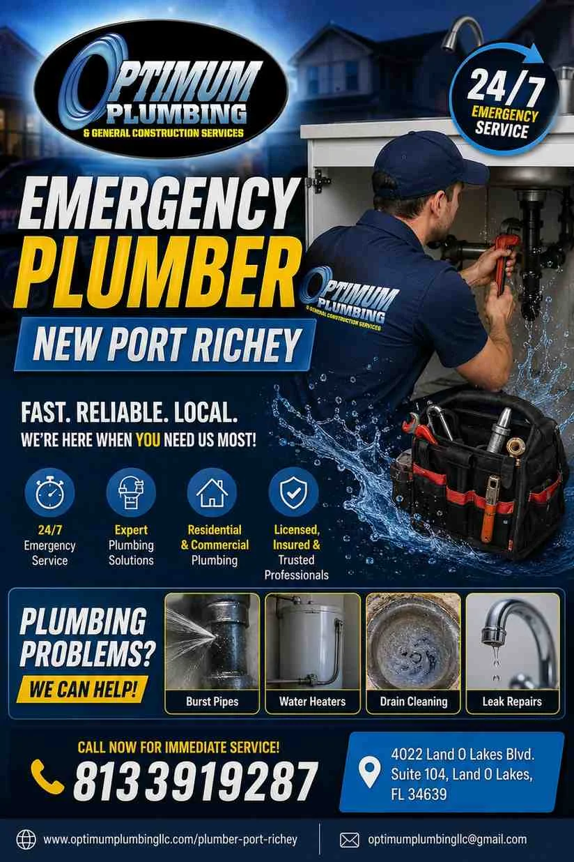 Don’t Panic, Call a Pro: Emergency Plumbing in New Port Richey Explained