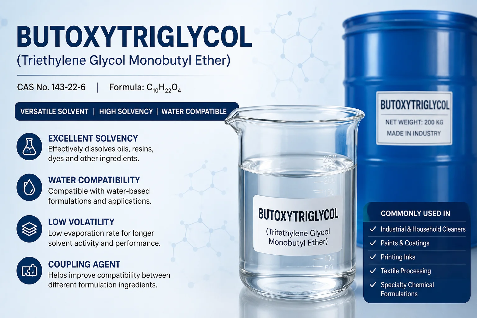 Butoxytriglycol Supplier & Exporter in Egypt | Servochem