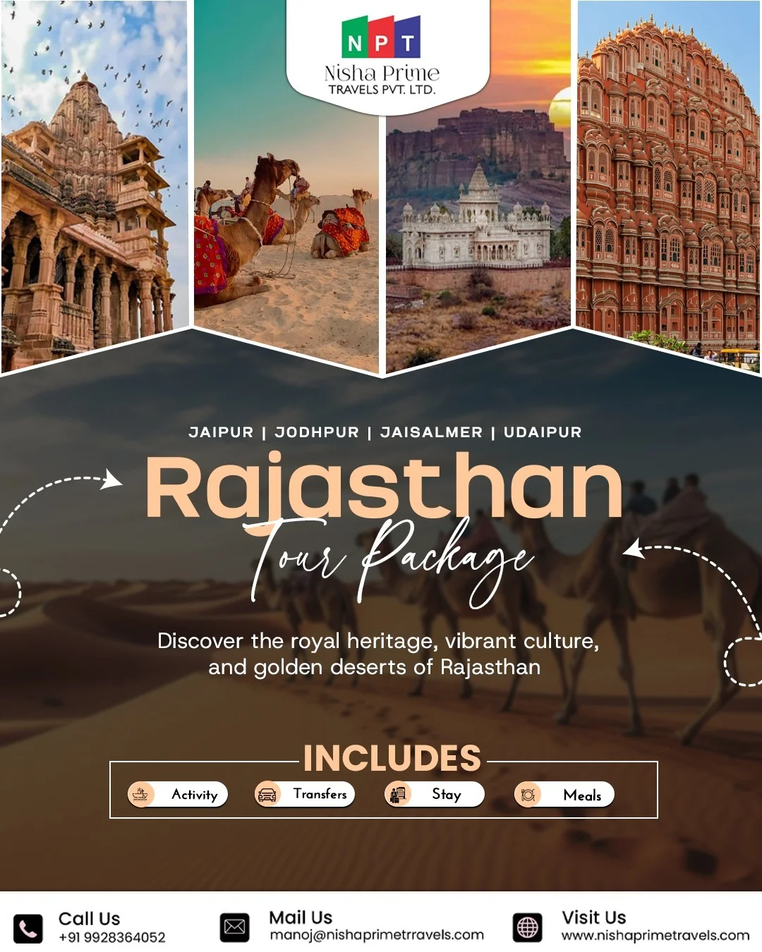 Rajasthan Tour Packages: Explore Royal Heritage, Culture and Desert Beauty