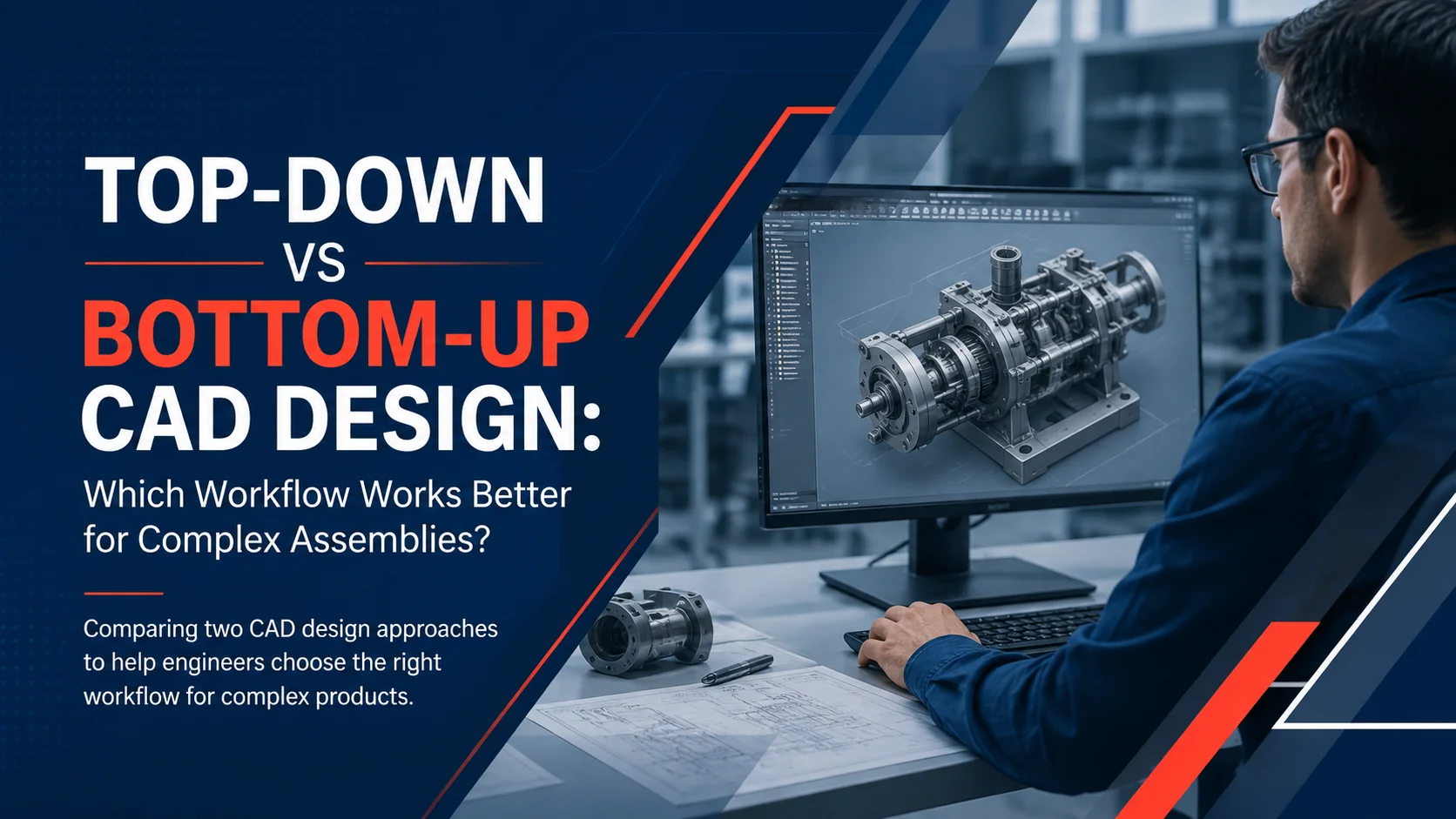 Top-Down vs Bottom-Up CAD Design: Which Workflow Works Better for Complex Assemblies?