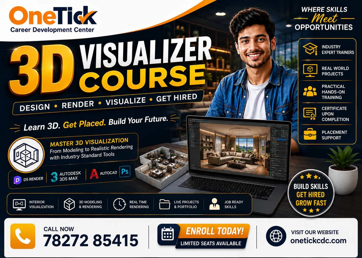 Best 3D Visualizer Course for Rendering & Interior Design