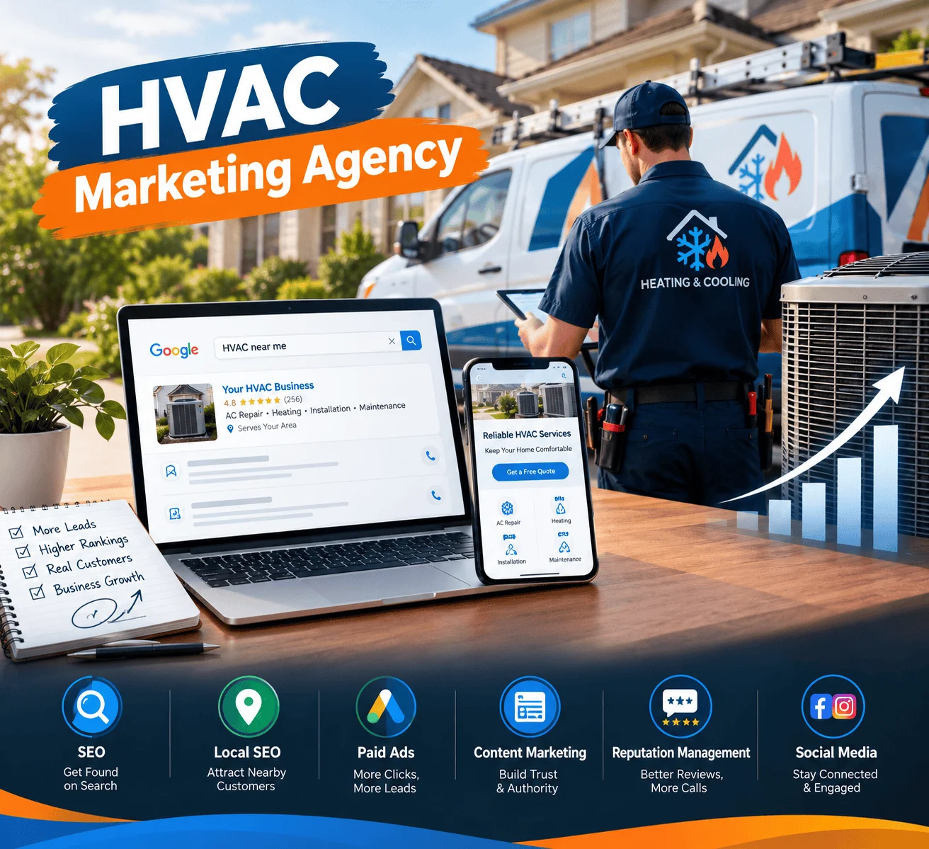 HVAC Marketing Agency: Expand Your HVAC Company Online.