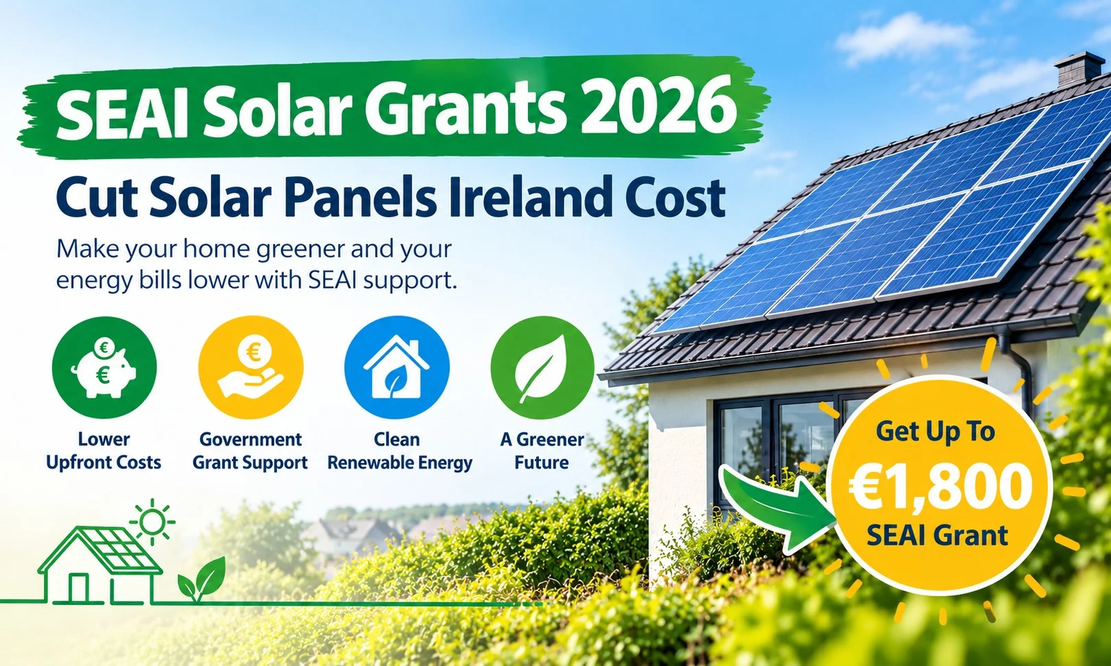 SEAI Solar Grants 2026: Cut Solar Panels Ireland Cost