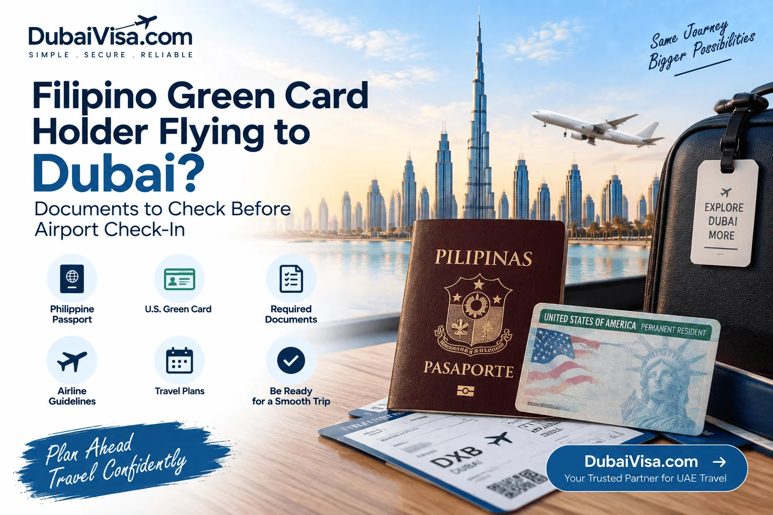 Filipino Green Card Holder Flying to Dubai? Documents to Check Before Airport Check-In
