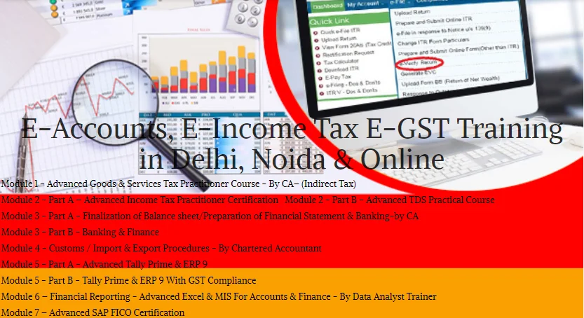 Accounting Course in Delhi for Enhancing Your Career Prospects in Leading MNCs | Learn TDS, BSF, Tally Prime, Customs/ Import & Export, Excel, Banking & Finance | Free SAP FICO & HR Payroll with GST Certification by SLA Consultants India