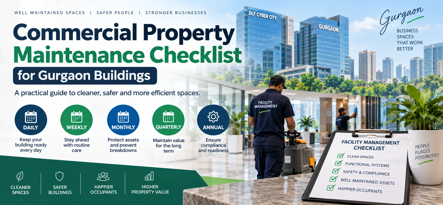 Essential Facility Management Checklist for Commercial Buildings in Gurgaon
