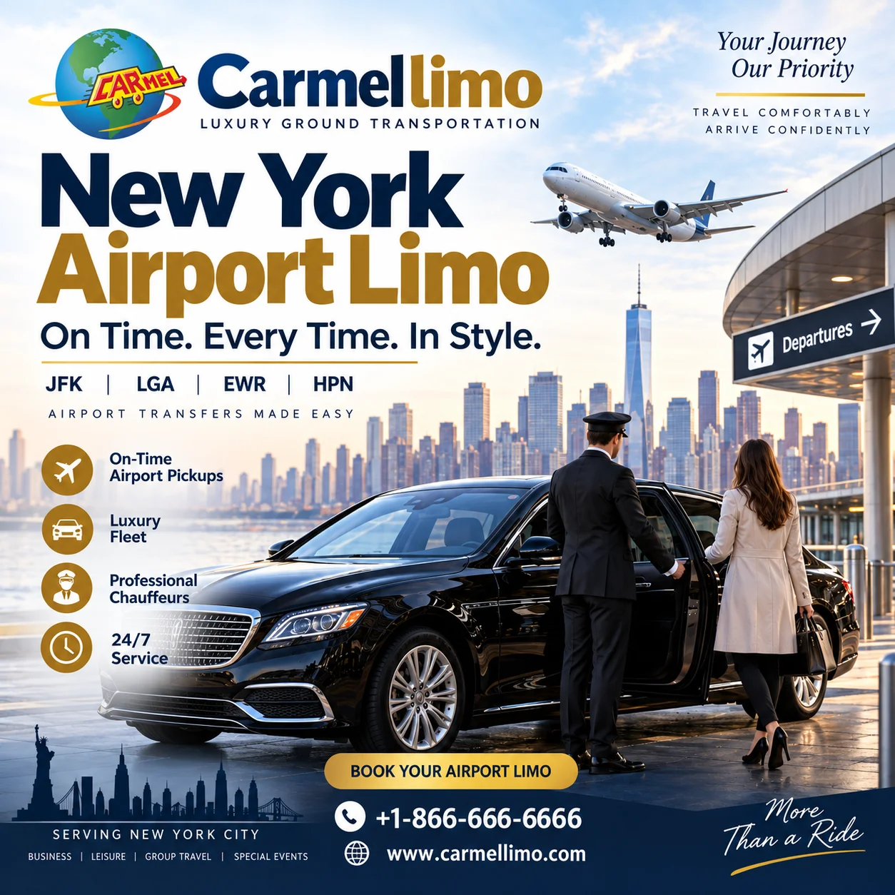 New York Limousine Service - What Travelers Should Know Before Booking City and Airport Transportation - Carmellimo